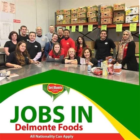 del monte job vacancies|Apply .